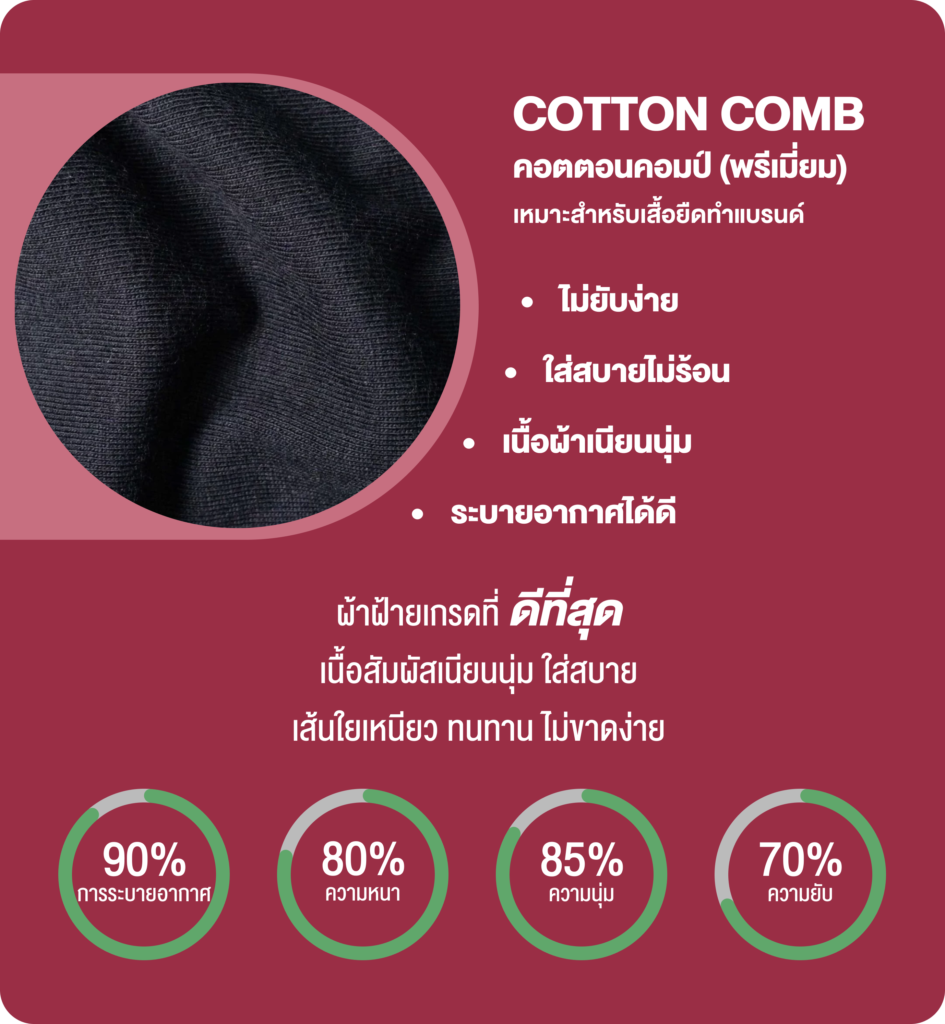 ฝ้า Cotton Comb